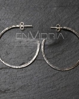 Pendiente criolla de plata vieja