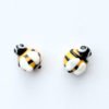 Pendientes abeja vidrio hechos artesanalmente