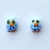 Pendientes búho en vidrio. Hechos artesanalmente