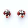 Pendientes perro boxer hechos en vidrio