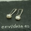 Pendiente de plata con perla natural