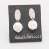 Pendientes plata perlas