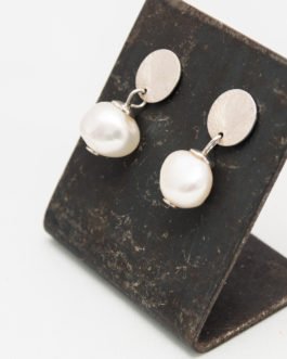 Pendientes de plata con perlas naturales cultivadas